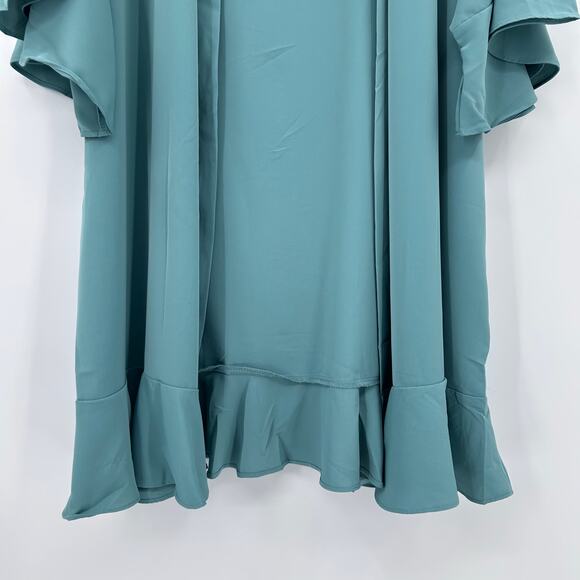 Birdy Grey Kenny Ruffle Sea Glass Robe Ruffle Missing Belt Womens Size M/L - Picture 5 of 10